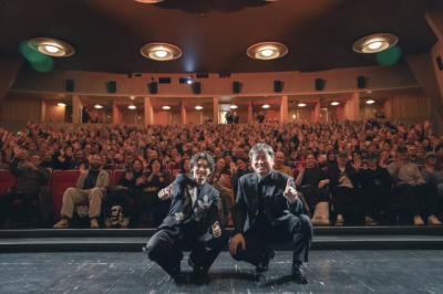 山田裕貴＆佐藤二朗、「めっちゃウケてた」と手応え　『爆弾』ヘルシンキでワールドプレミア